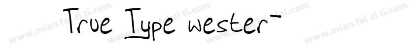 思源黑体True Type wester字体转换